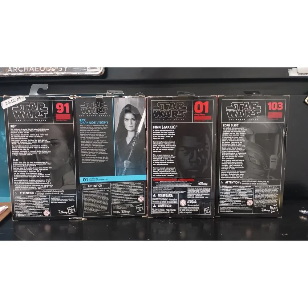 Black Series Force Awakens Four Figure Bundle Lot New